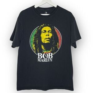 Zion Rootswear Bob Marley Tshirt Tee Portrait Face Graphic Unisex Size Large